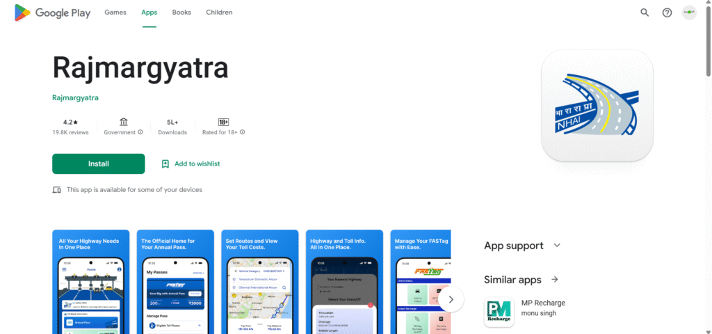 National Highway Annual Toll Pass Booking