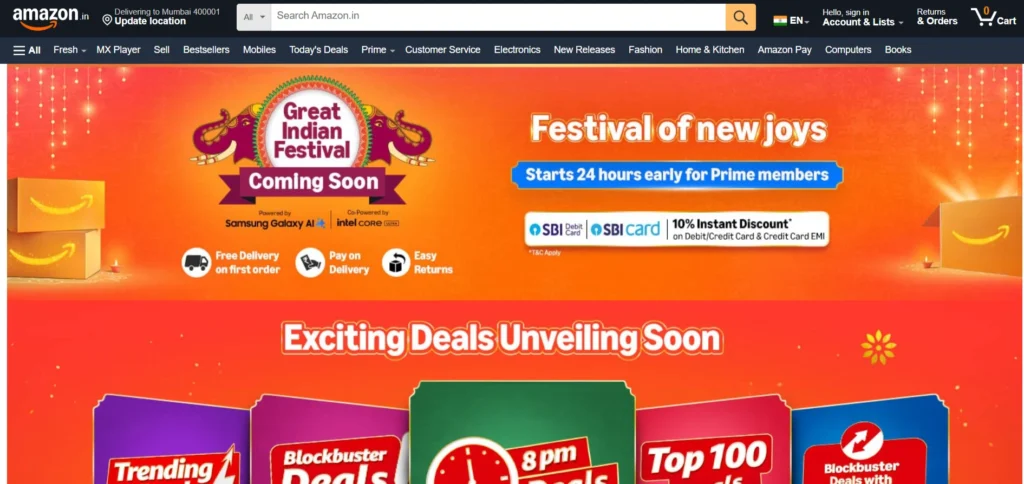Amazon Great Indian Festival Sale 2025