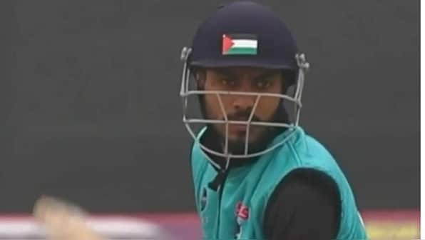 Palestinian flag helmet